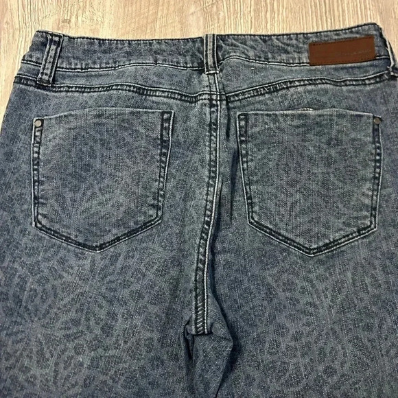 DKNY Women's Floral Pattern Straight Leg Jeggings Jeans Blue Size 06 no flaws - Picture 5 of 12